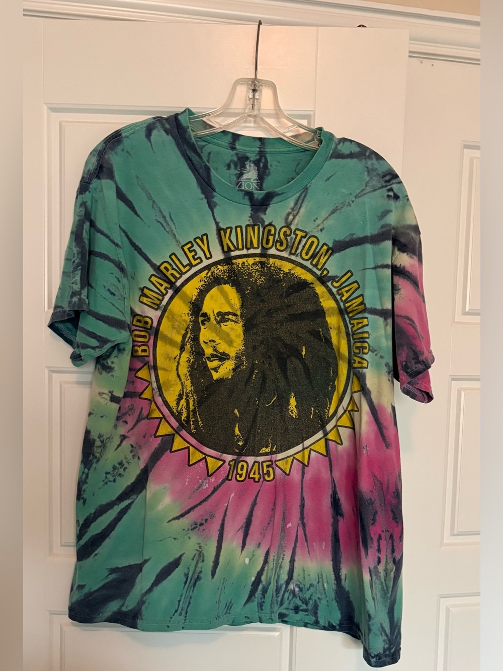 Bob Marley Kingston Jamaica Tie Dye T-Shirt size L
